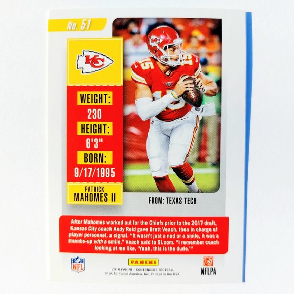 Kansas City Chiefs (Patrick Mahomes II) - FTBL [16_PM14] - Picture 3 of 3